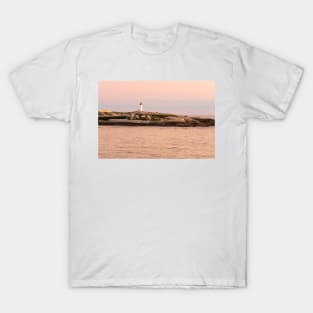 Peggy's Cove lighthouse at sunset T-Shirt